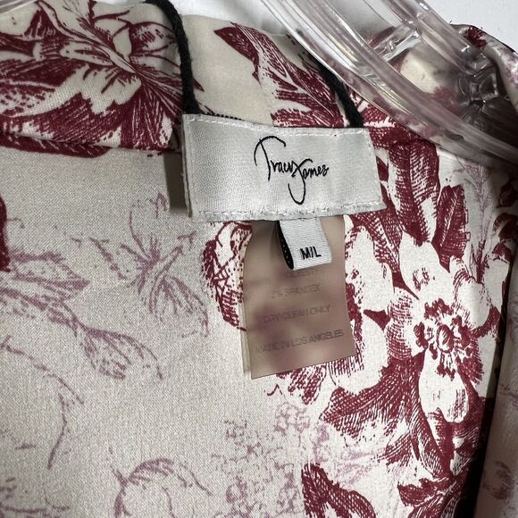 Tracy James Collection Sz M/L Stella Reversible Belted Midi Dress Long Sleeve - Picture 10 of 14